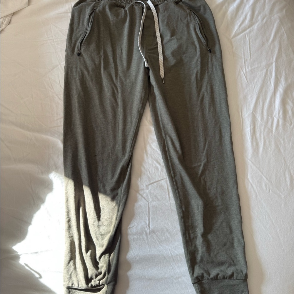 Vuori Olive Green Ponto Performance Jogger Pants